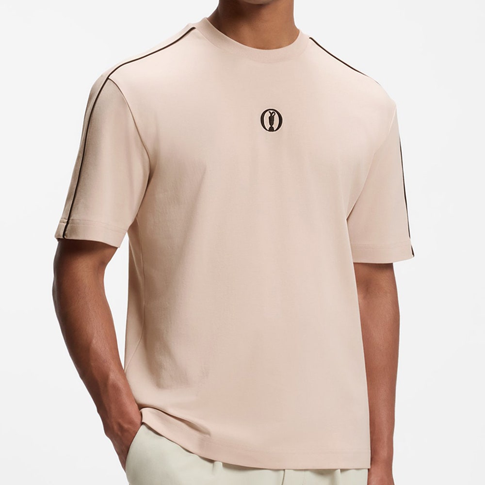 BOSS Golf T-Shirt - The Open '26 Tee Reg. Fit - Pastel Orange FA26