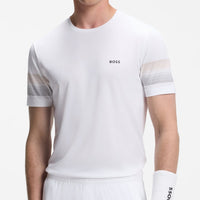 BOSS Golf T-Shirt - TOC Court 2 Tee Slim Fit - Bright White WI26