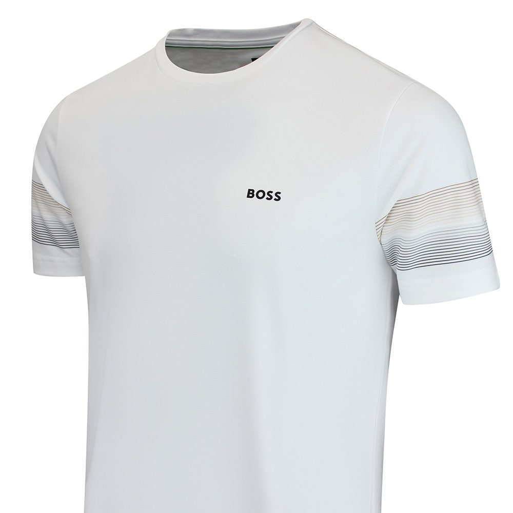 BOSS Golf T-Shirt - TOC Court 2 Tee Slim Fit - Bright White WI26