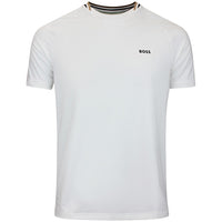 BOSS Golf T-Shirt - TOC Court Tee Slim Fit - Bright White WI26