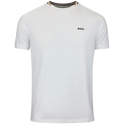 BOSS Golf T-Shirt - TOC Court Tee Slim Fit - Bright White WI26