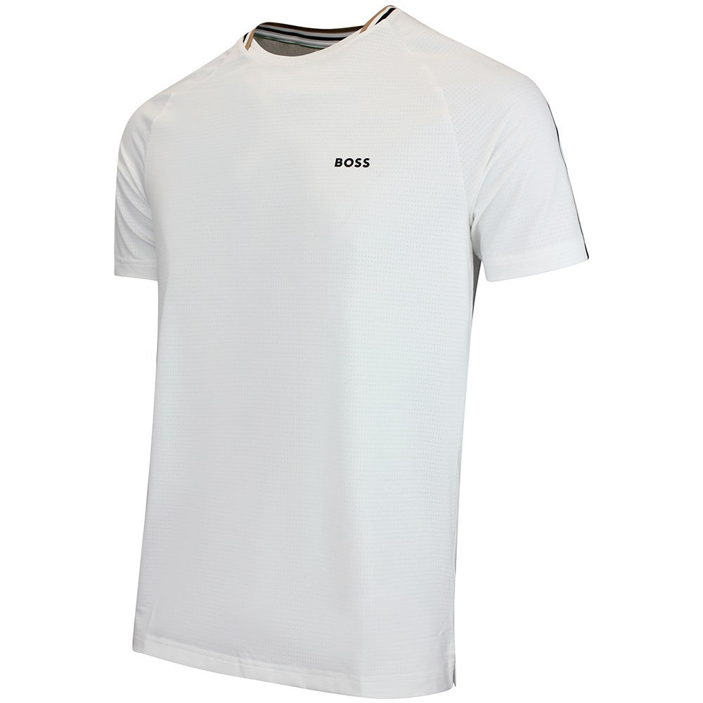 BOSS Golf T-Shirt - TOC Court Tee Slim Fit - Bright White WI26