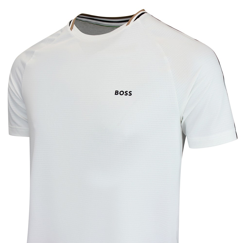 BOSS Golf T-Shirt - TOC Court Tee Slim Fit - Bright White WI26