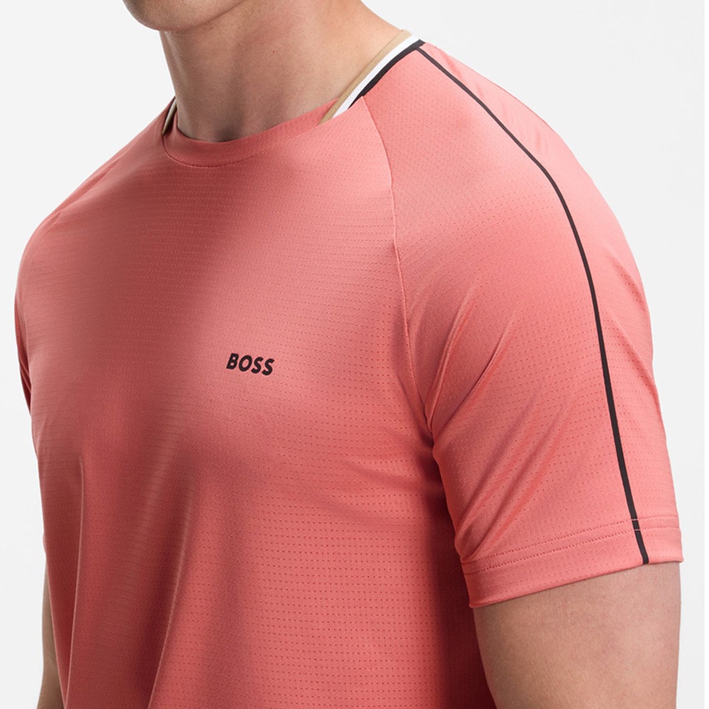 BOSS Golf T-Shirt - TOC Court Tee Slim Fit - Coral WI26