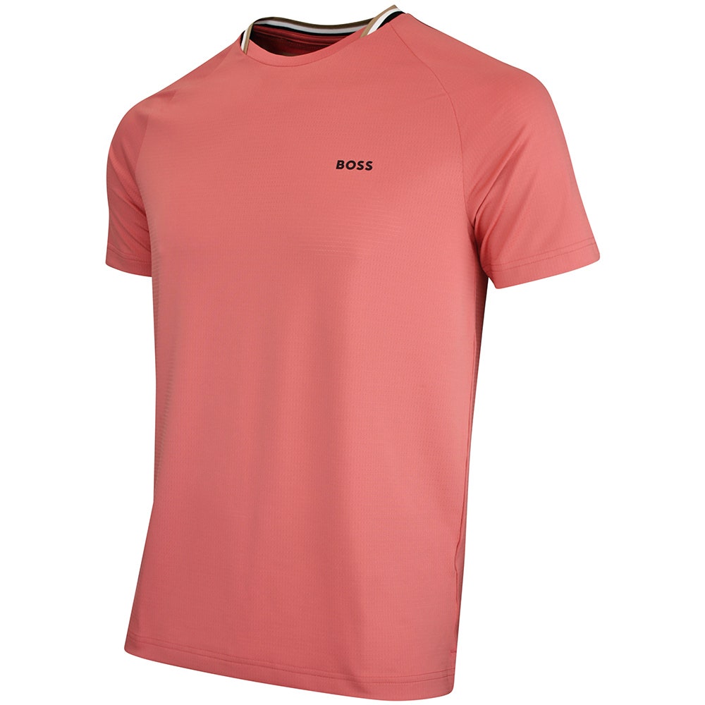BOSS Golf T-Shirt - TOC Court Tee Slim Fit - Coral WI26