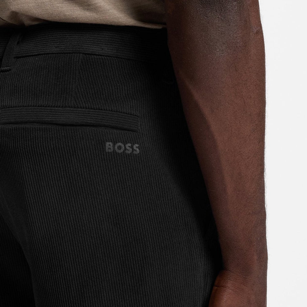 BOSS Golf Trousers - Commuter Cord Pant Tapered - Black WI26