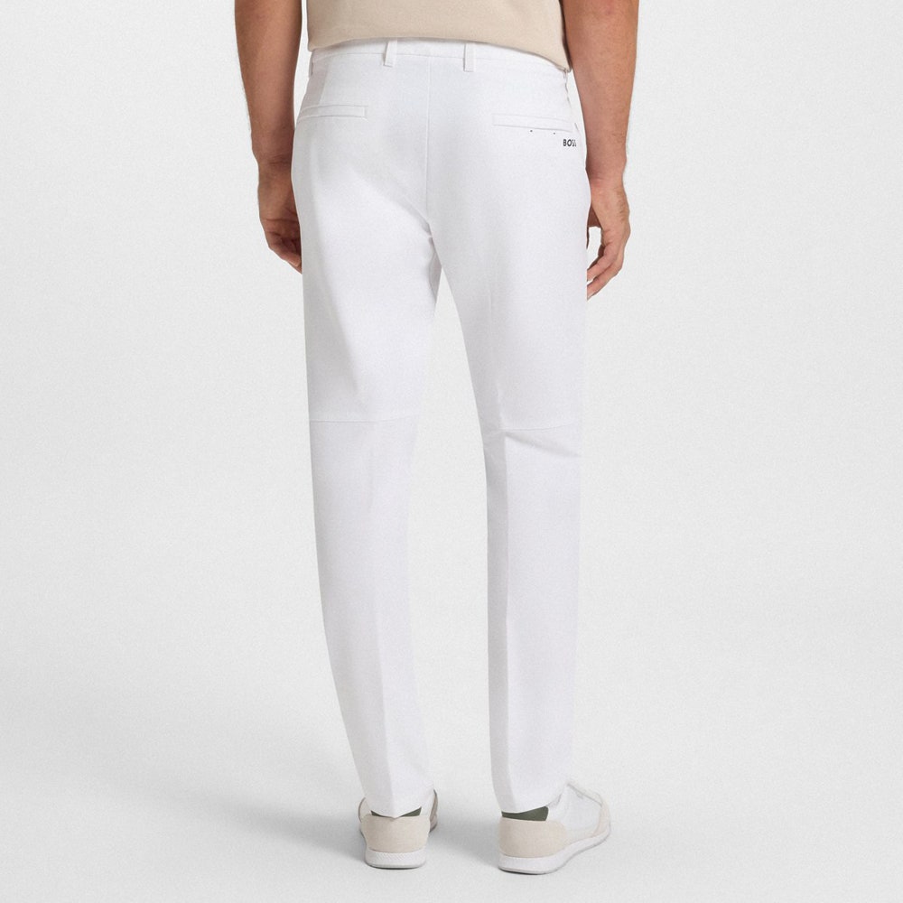 BOSS Golf Trousers - T_Commuter Slim - Bright White SU26