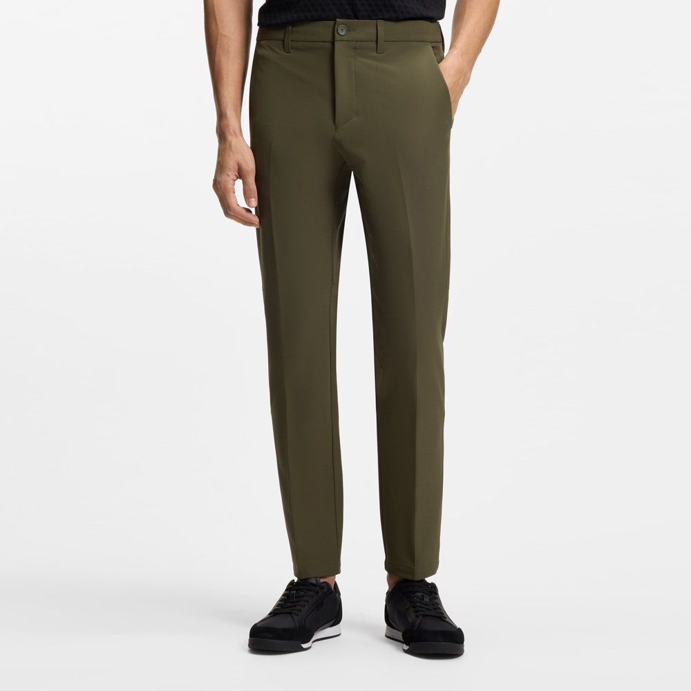 BOSS Golf Trousers - T_Commuter Slim - Olive SP26