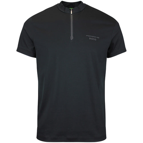 BOSS x Porsche Golf Shirt - PS Spirit 70 Reg. Fit QZ - Black SU26