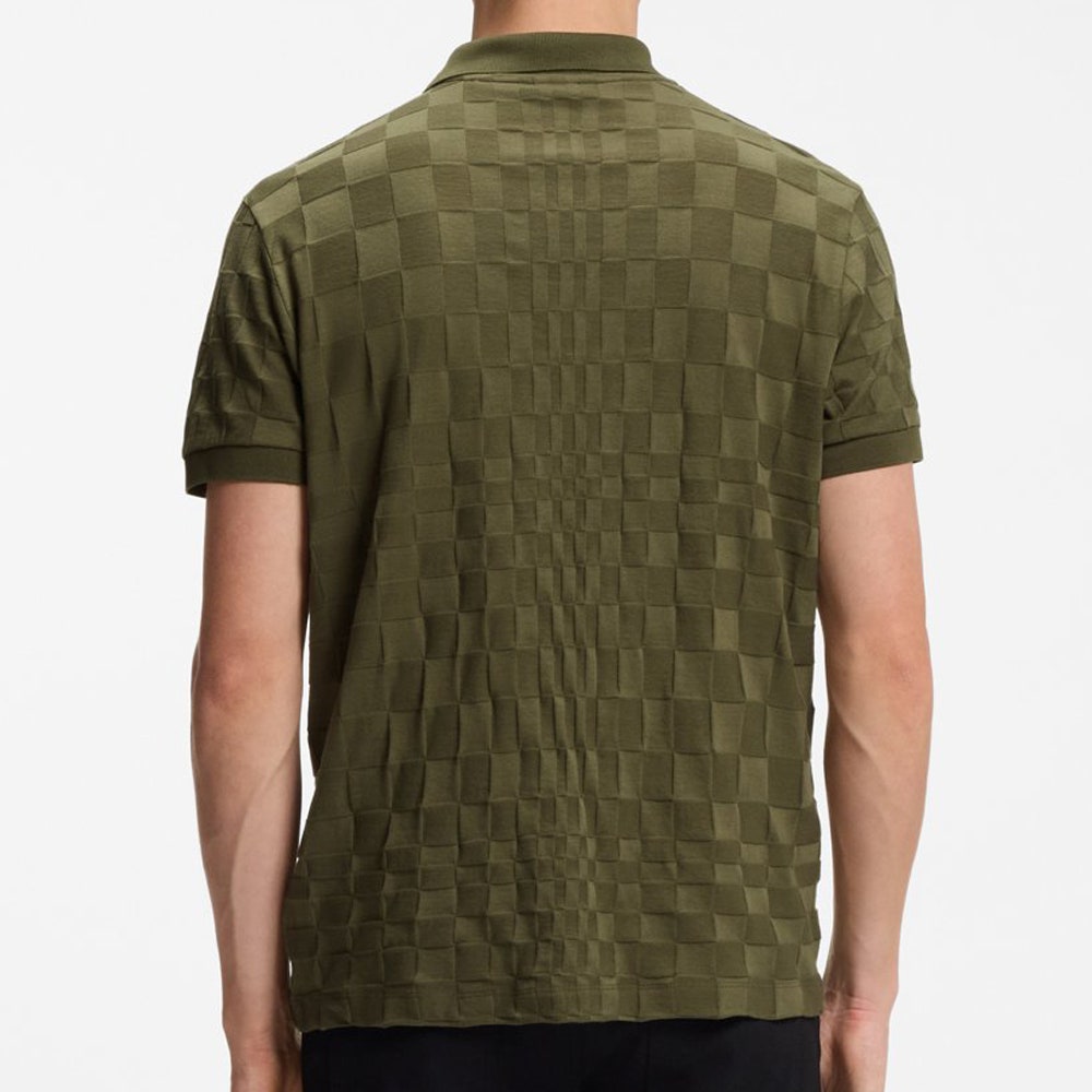 BOSS x Porsche Golf Shirt - PS Spirit70 Jacq Reg. Fit - Olive SU26
