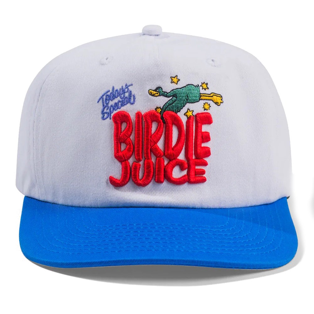 Devereux Golf Cap - Birdie Juice Hat - White - Blue SU26