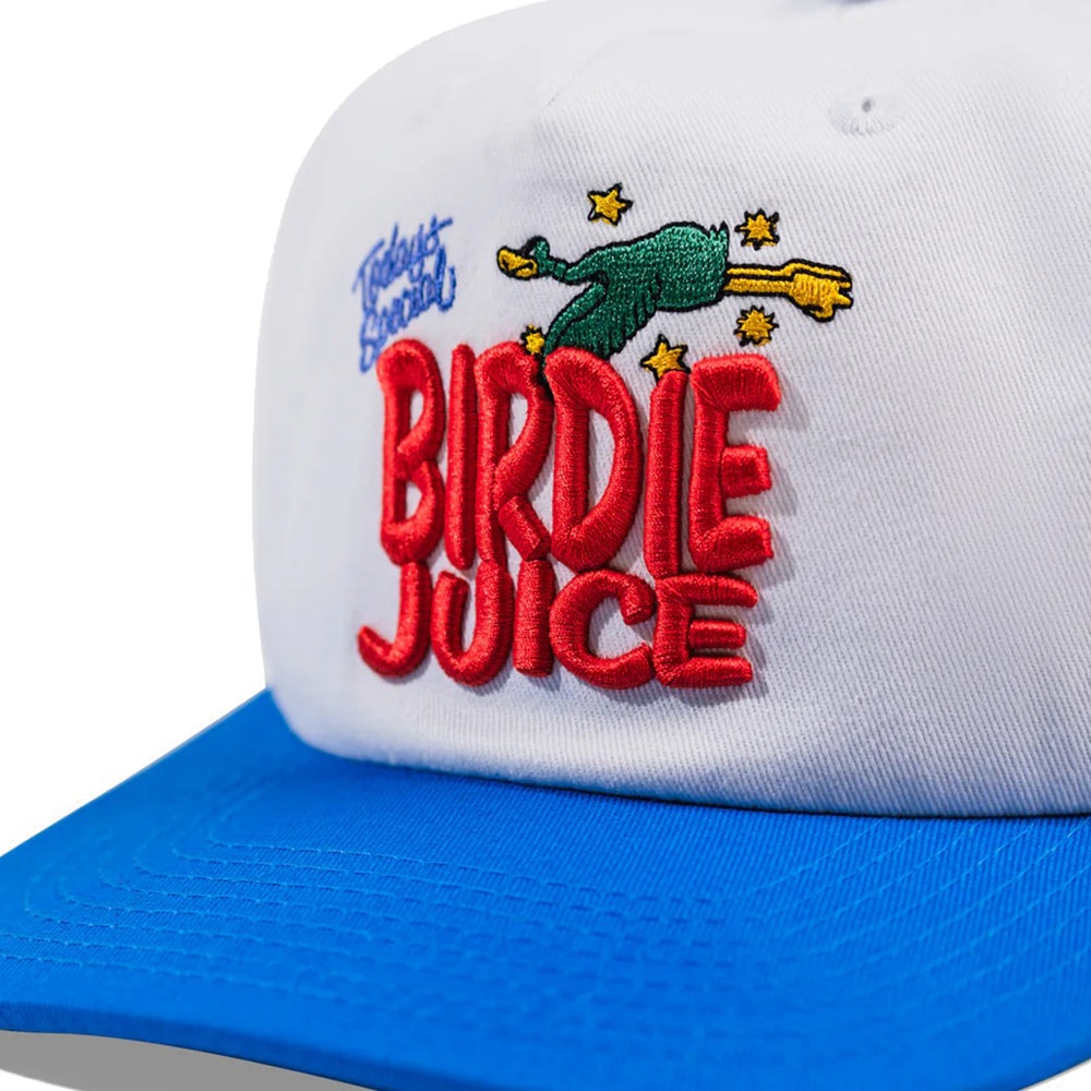 Devereux Golf Cap - Birdie Juice Hat - White - Blue SU26
