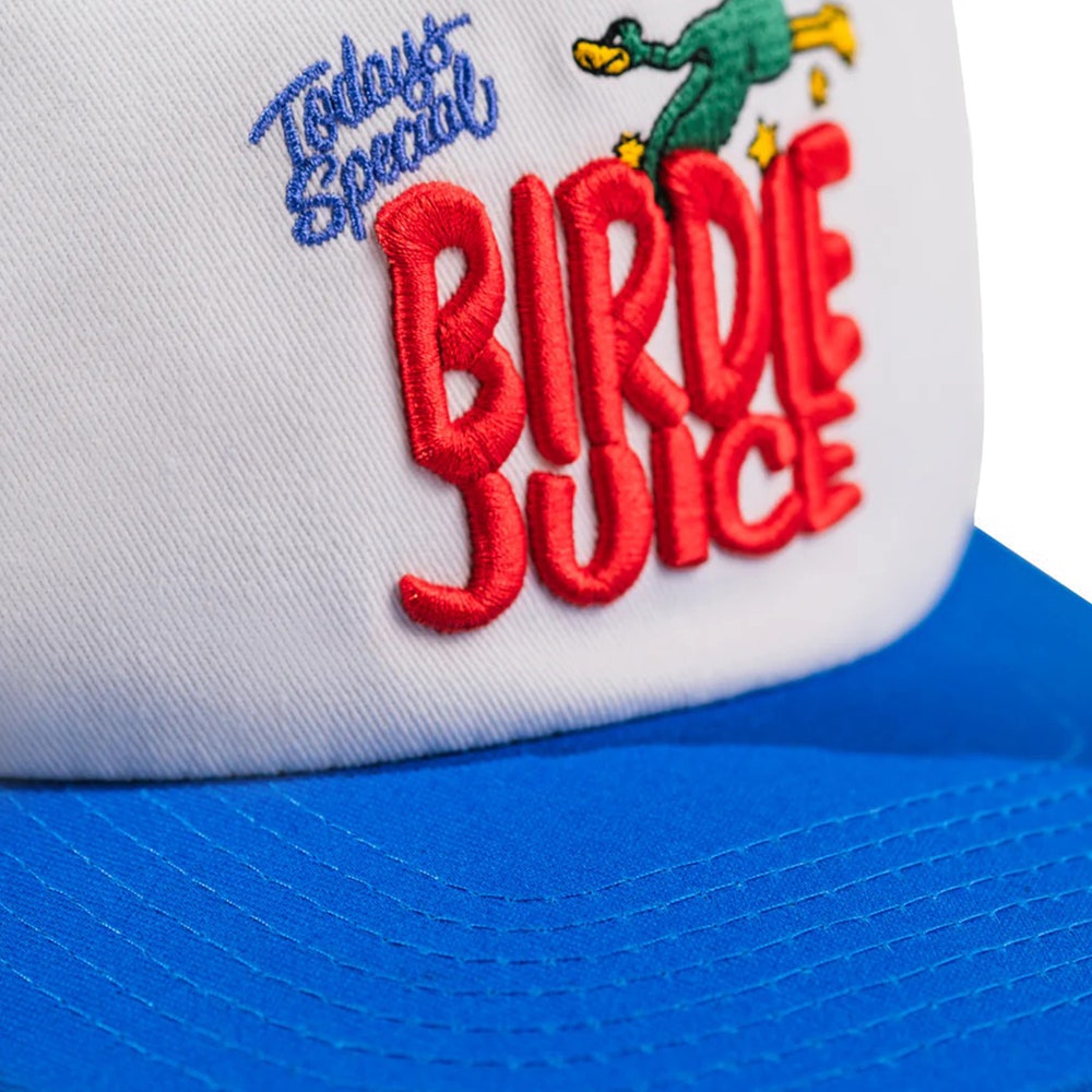 Devereux Golf Cap - Birdie Juice Hat - White - Blue SU26