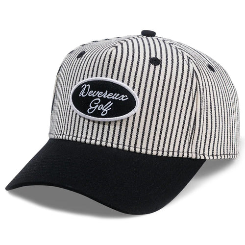 Devereux Golf Cap - Garage Hat - Black - White SU26