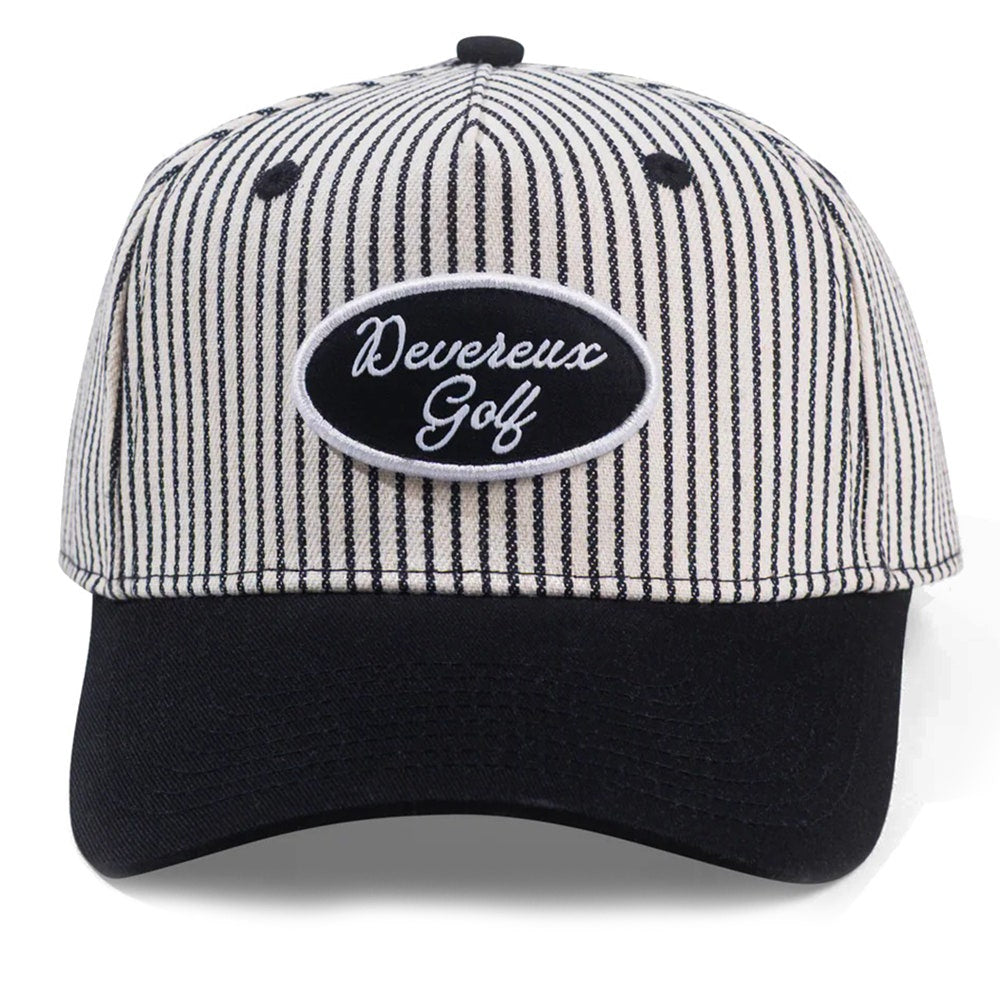 Devereux Golf Cap - Garage Hat - Black - White SU26
