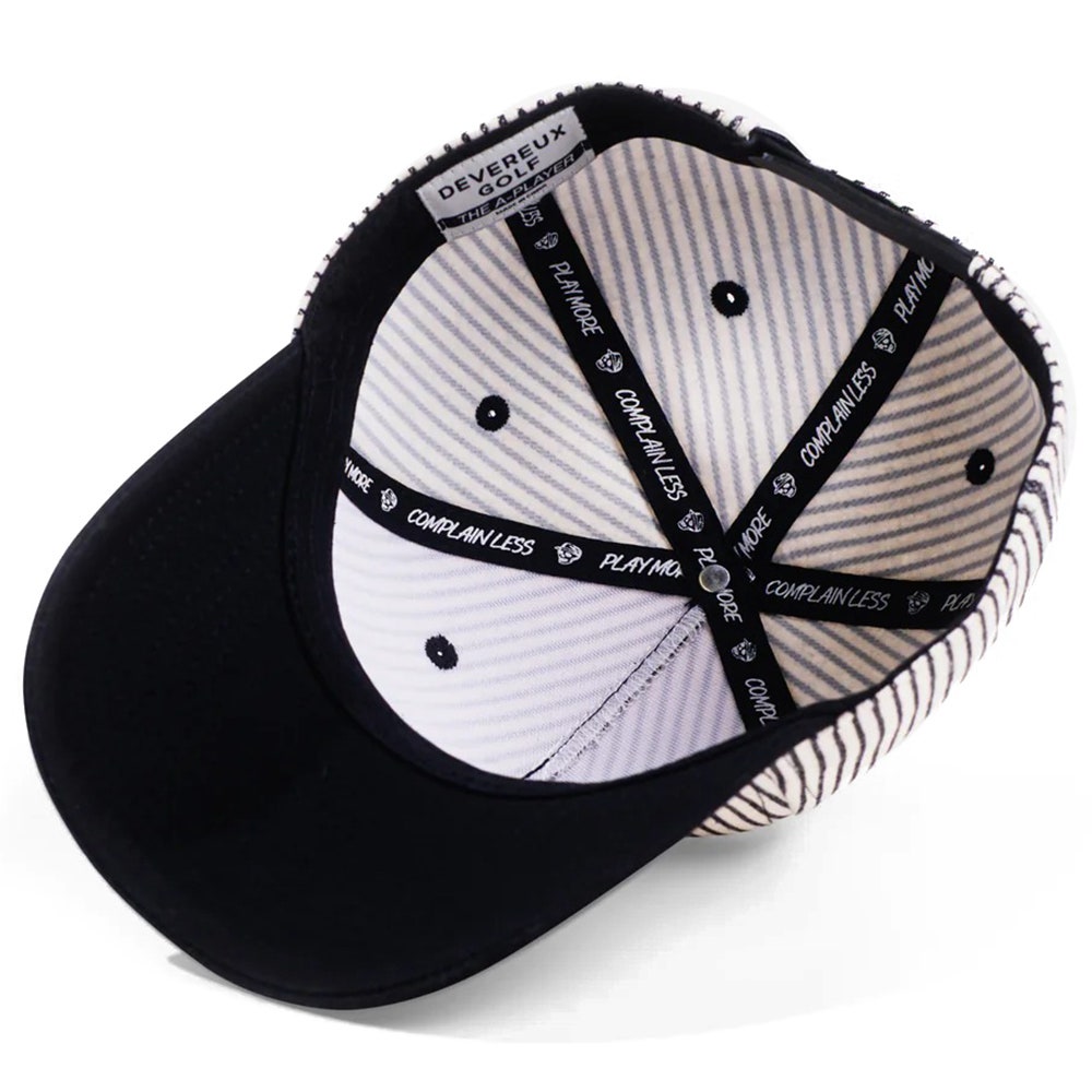 Devereux Golf Cap - Garage Hat - Black - White SU26