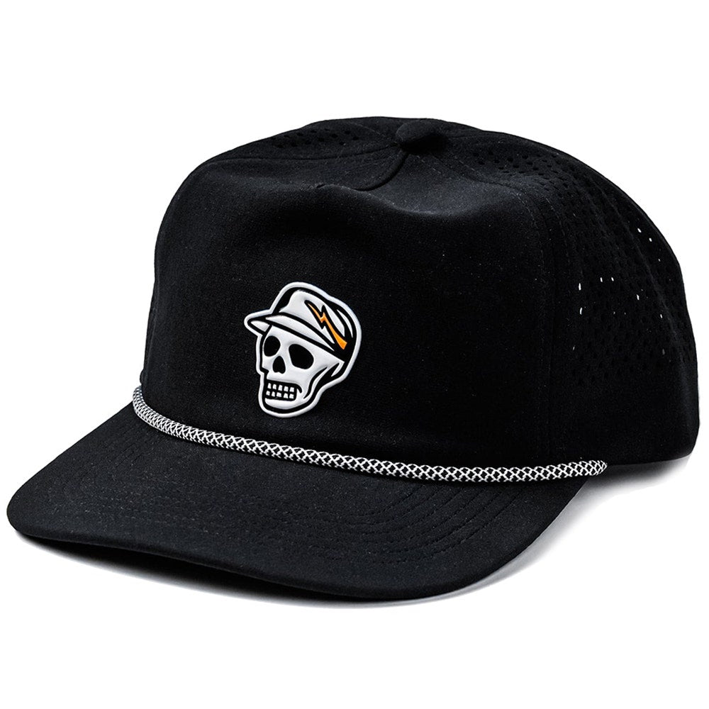 Devereux Golf Cap - Skull Caddie Rope Hat - Black SS26