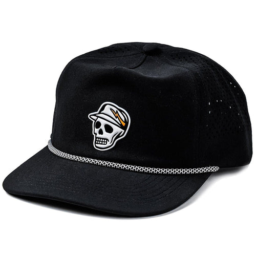 Devereux Golf Cap - Skull Caddie Rope Hat - Black SS26