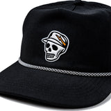 Devereux Golf Cap - Skull Caddie Rope Hat - Black SS26