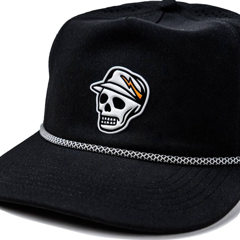 Devereux Golf Cap - Skull Caddie Rope Hat - Black SS26