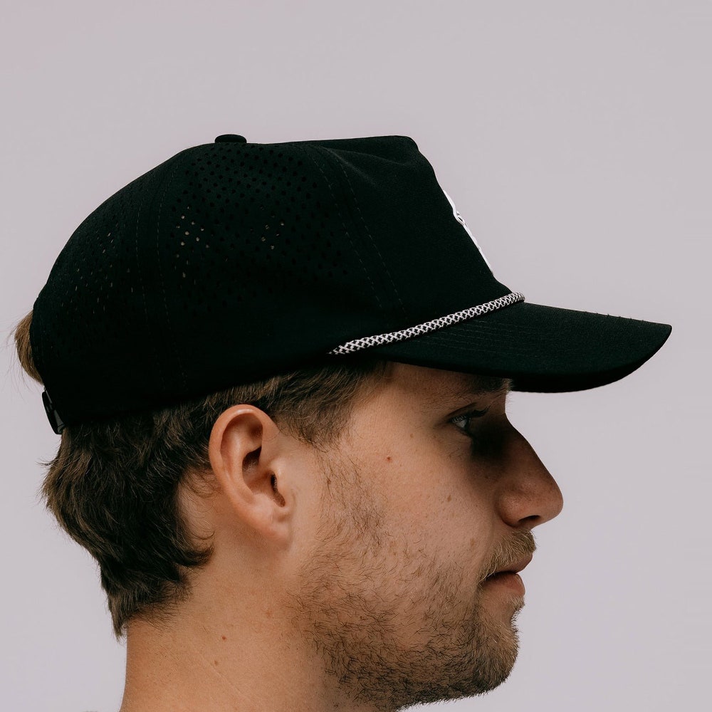 Devereux Golf Cap - Skull Caddie Rope Hat - Black SS26