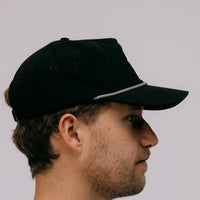 Devereux Golf Cap - Skull Caddie Rope Hat - Black SS26