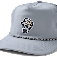Devereux Golf Cap - Skull Caddie Rope Hat - Light Grey SS26