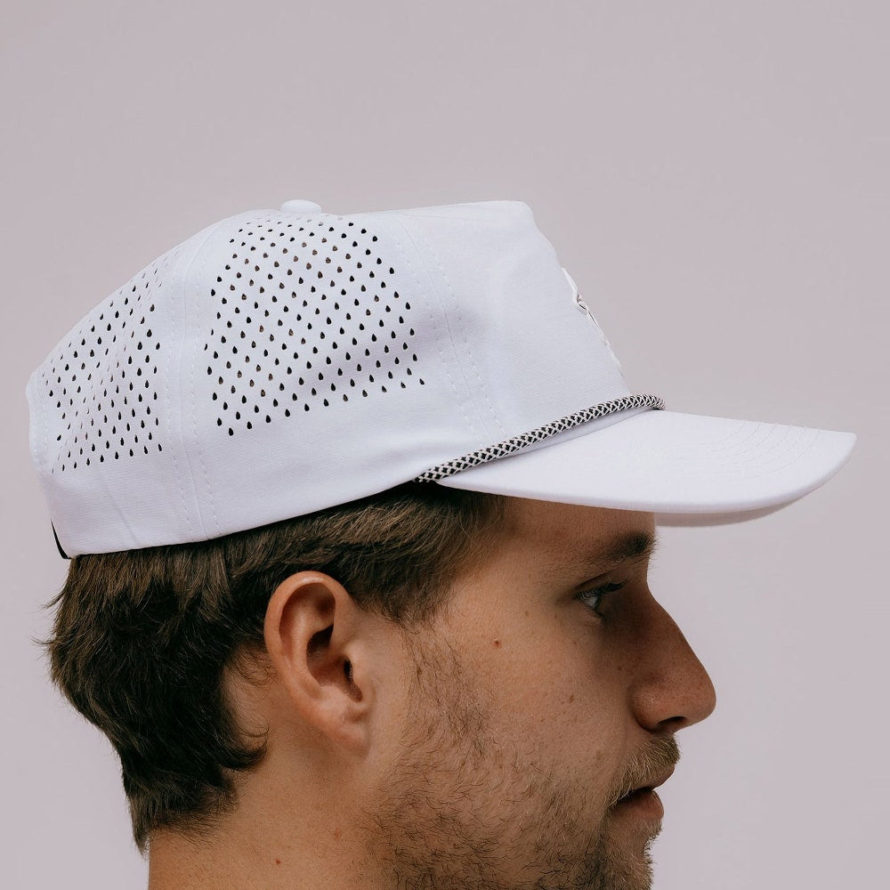 Devereux Golf Cap - Skull Caddie Rope Hat - White SS26
