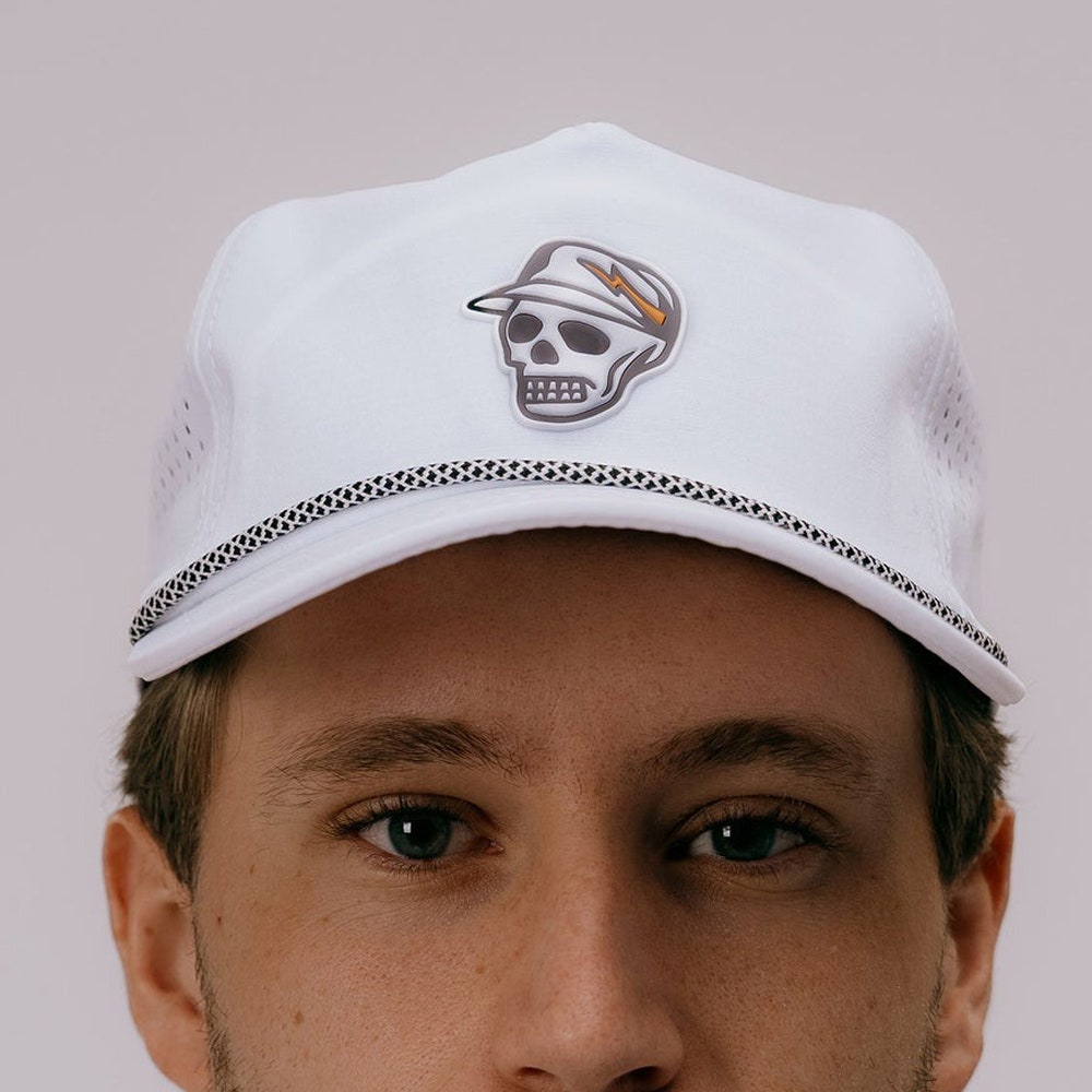 Devereux Golf Cap - Skull Caddie Rope Hat - White SS26