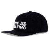 Devereux Golf Cap - Sorry Cord Snapback - Black FA26