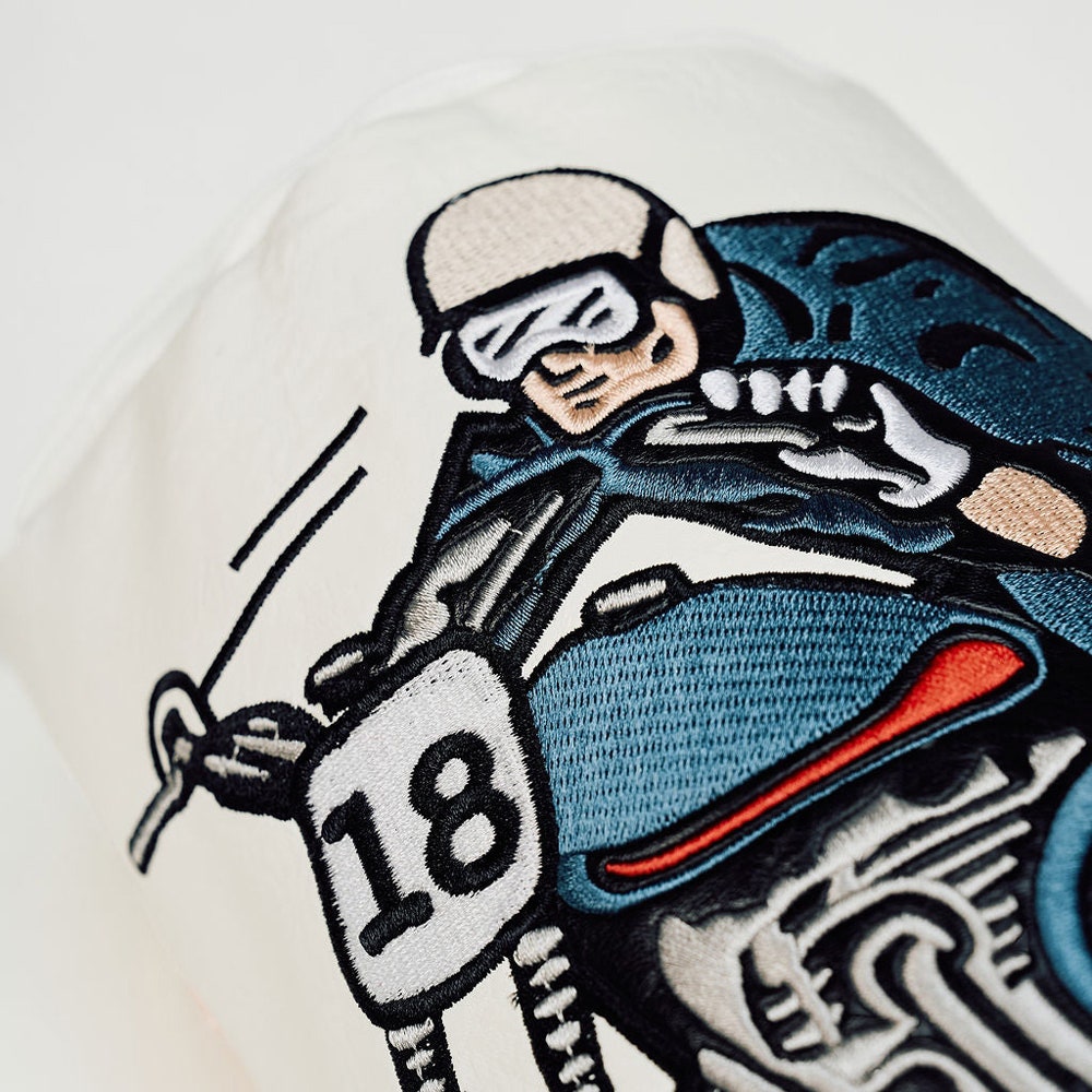 Devereux Golf Headcover - Check Sidecar Driver - Blue - White FA26