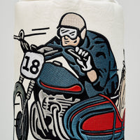 Devereux Golf Headcover - Check Sidecar Driver - Blue - White FA26