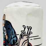 Devereux Golf Headcover - Check Sidecar Driver - Blue - White FA26