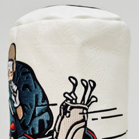 Devereux Golf Headcover - Check Sidecar Driver - Blue - White FA26