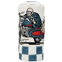 Devereux Golf Headcover - Check Sidecar Driver - Blue - White FA26