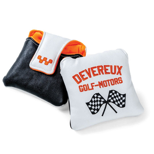Devereux Golf Headcover - Motor Sports Mallet - White FA25