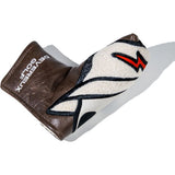 Devereux Golf Headcover - Sherpa Skull Caddie Blade - Brown SS26