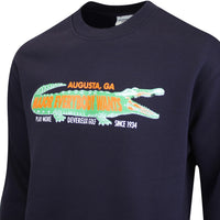 Devereux Golf Jumper - Gator Crew Neck - Ink Blue SS25