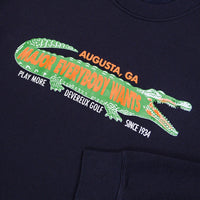 Devereux Golf Jumper - Gator Crew Neck - Ink Blue SS25