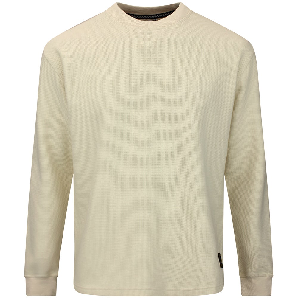 Devereux Golf Jumper - Waffle Crew - Bone FA26