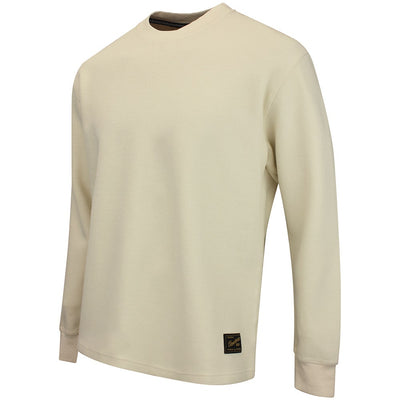 Devereux Golf Jumper - Waffle Crew - Bone FA26