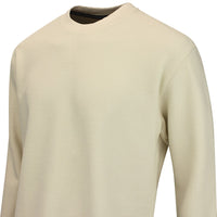 Devereux Golf Jumper - Waffle Crew - Bone FA26