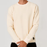 Devereux Golf Jumper - Waffle Crew - Bone FA26