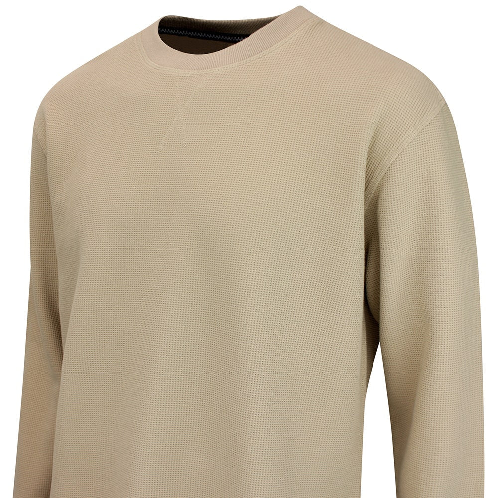 Devereux Golf Jumper - Waffle Crew - Mineral FA26