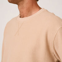 Devereux Golf Jumper - Waffle Crew - Mineral FA26