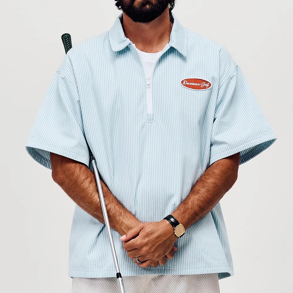 Devereux Golf Pullover - Mechanic SS Relaxed - Marine SU26