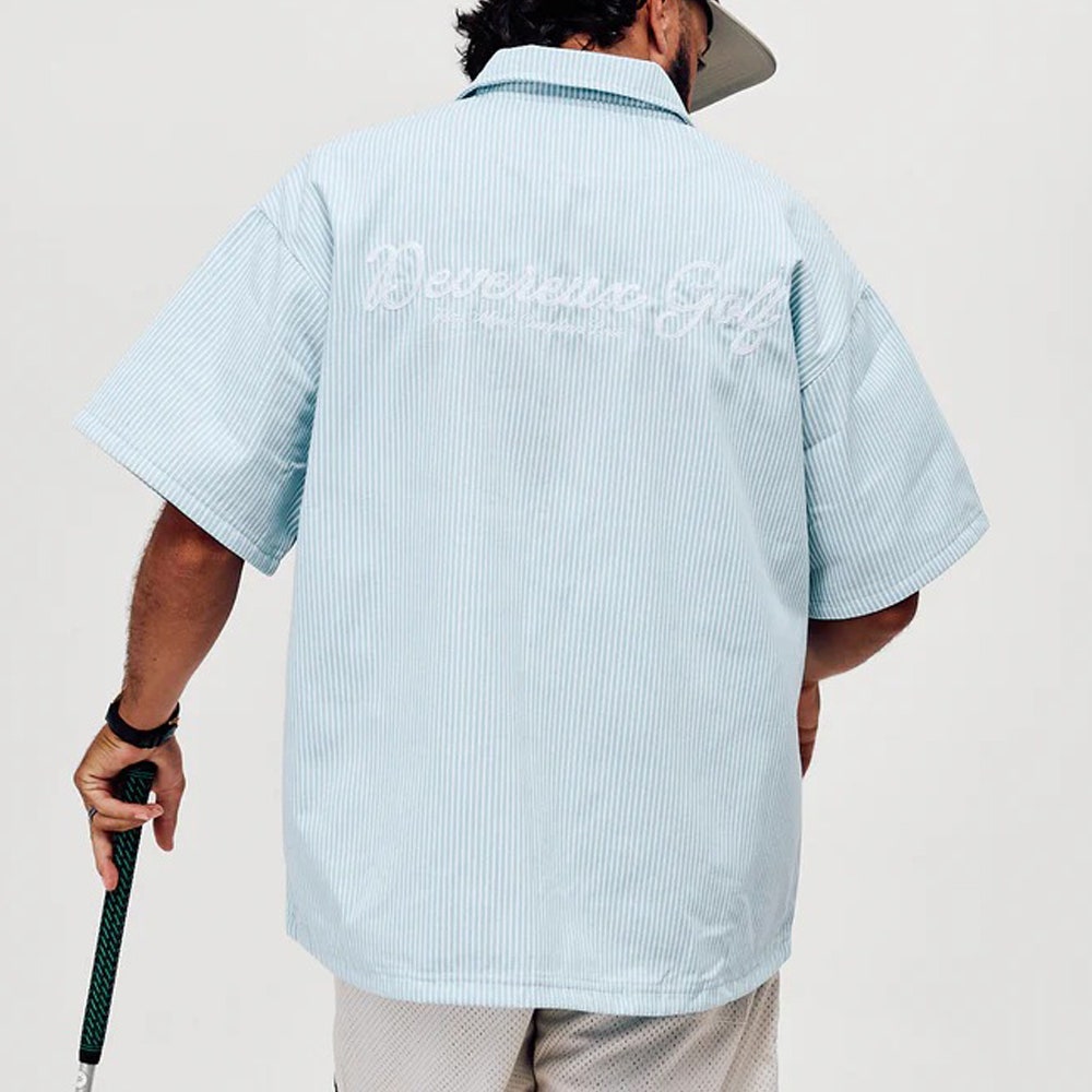 Devereux Golf Pullover - Mechanic SS Relaxed - Marine SU26