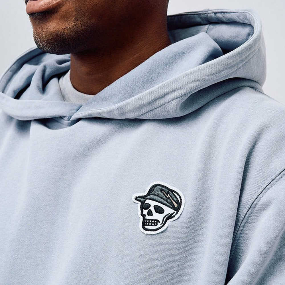 Devereux Golf Pullover - Skull Caddie Washed Hoodie - Marine SU26