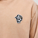 Devereux Golf Pullover - Skull Caddie Washed Hoodie - Tobacco SU26