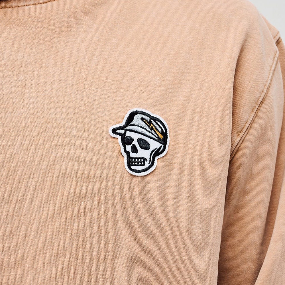 Devereux Golf Pullover - Skull Caddie Washed Hoodie - Tobacco SU26